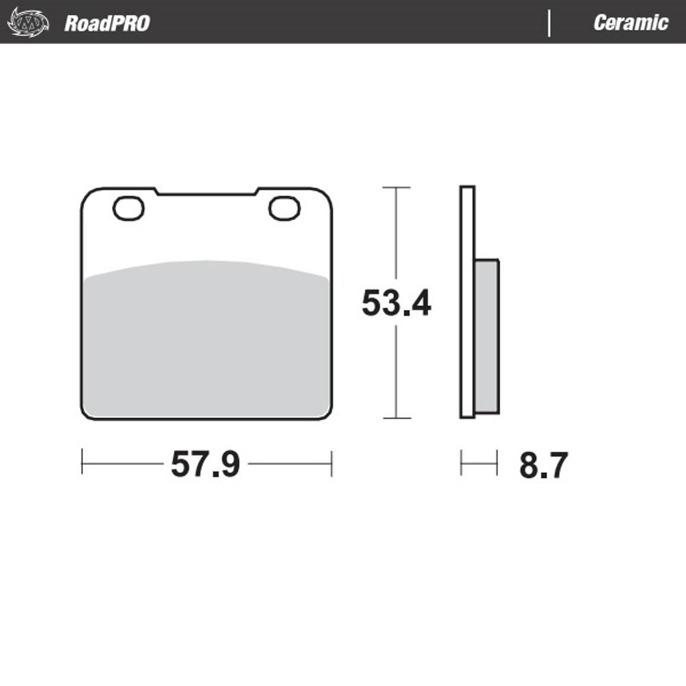 Brake Pads Roadpro Ceramic - Front and Rear - Grafite Offroad
