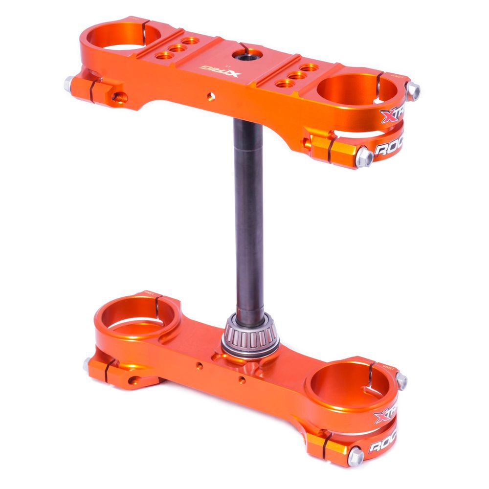 Xtrig Triple Clamp Rocs-tech Fixed Off-set 14mm Ktm Sx 85 Orange - Grafite Offroad