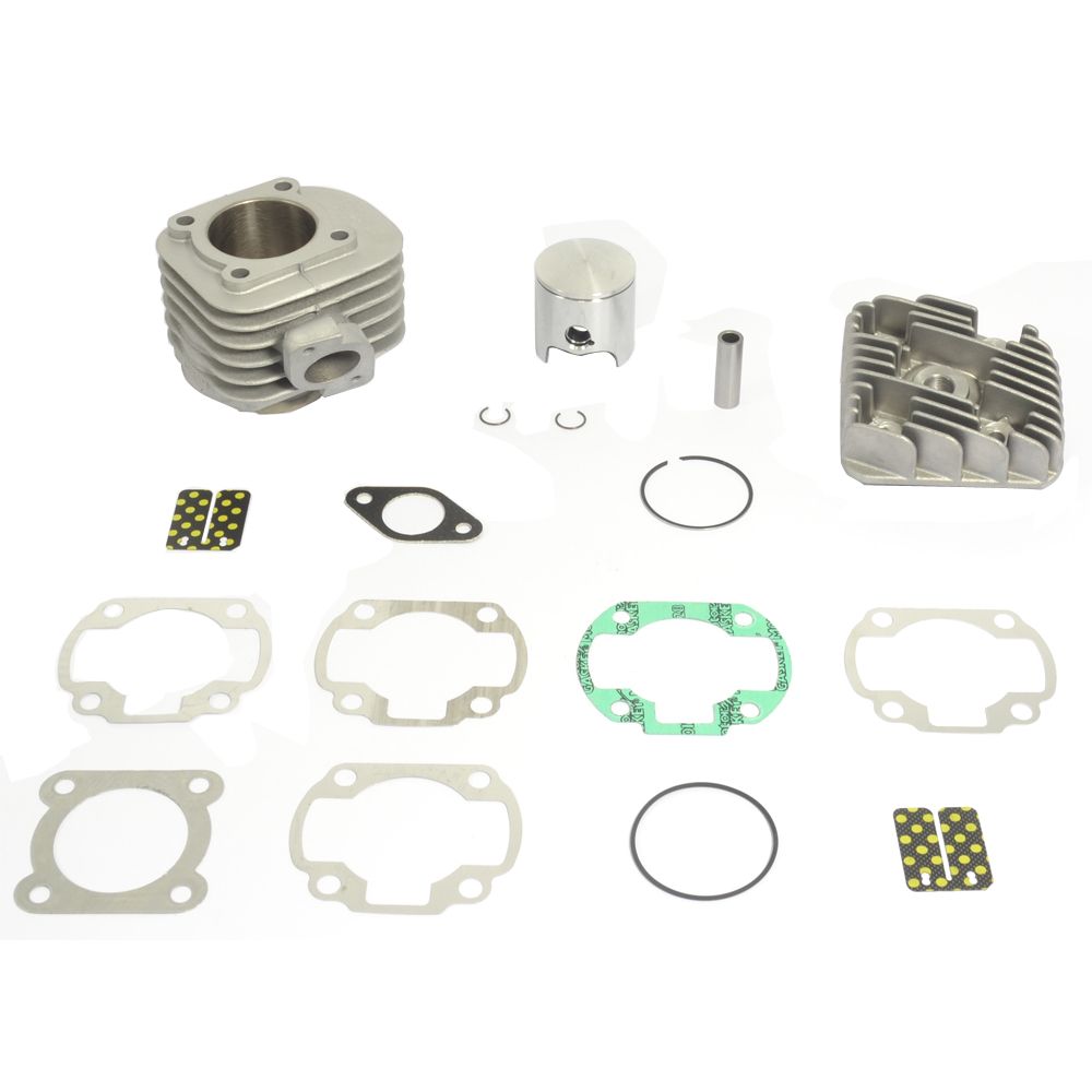 Big Bore Cylinder Kit With Head Long Stroke Ø 47,6 mm, 80 cc, Pin Ø 12 mm - Grafite Offroad