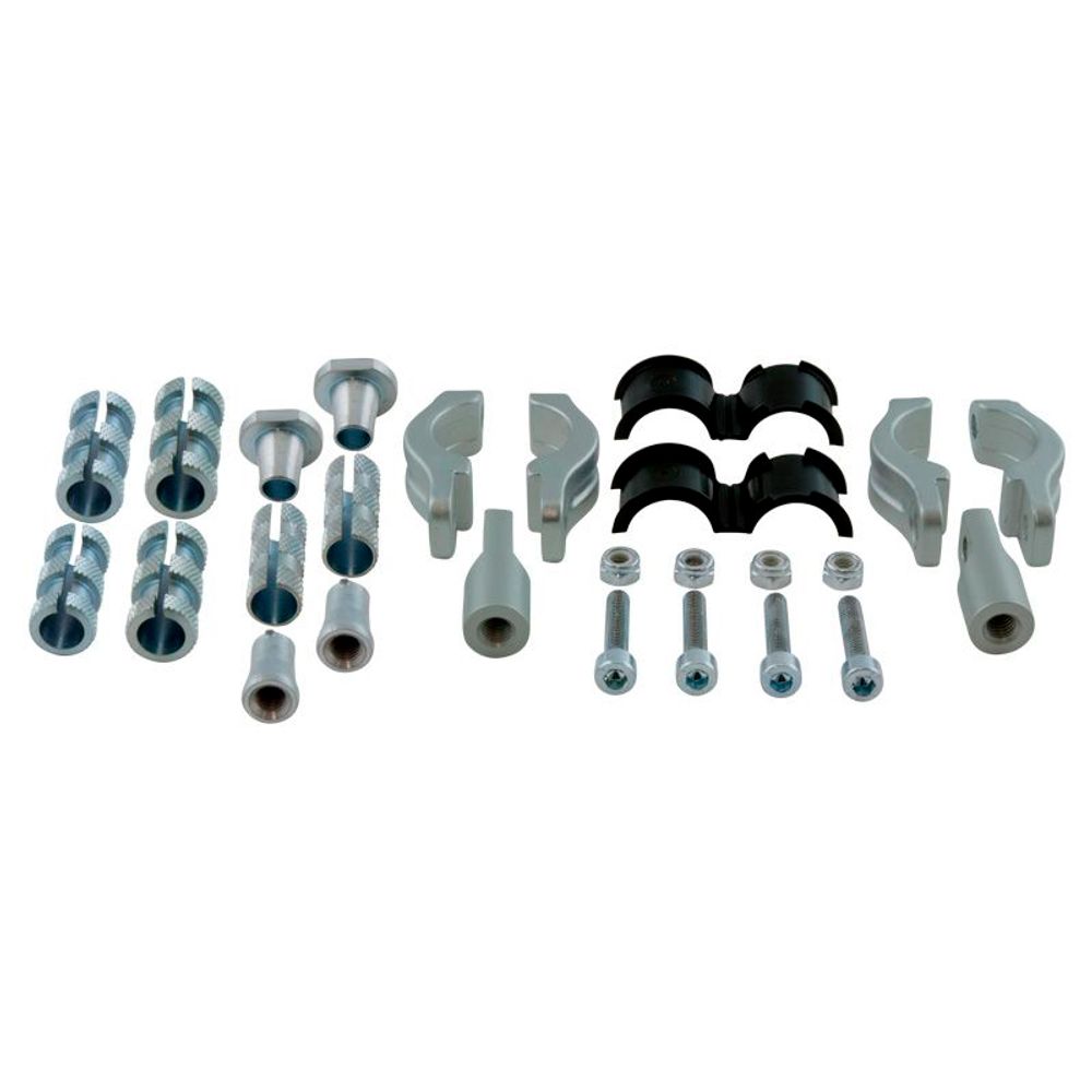 Articulated Mounting Kit- Handlebar 22=>28 Silver - Grafite Offroad