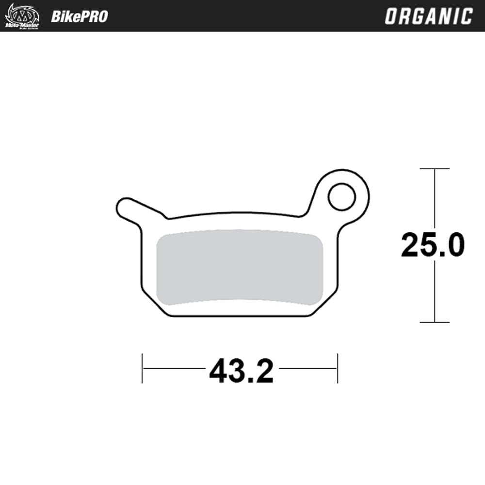 Brake Pad Bicycle Organic - Formula B4, 4 Racing - Grafite Offroad