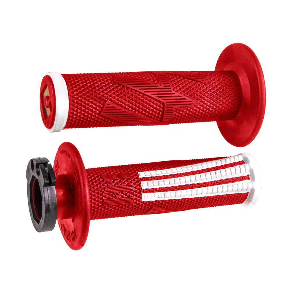 Manopole A Bloccaggio Rapido Emig Pro V2 Grip Rosso-Bianco