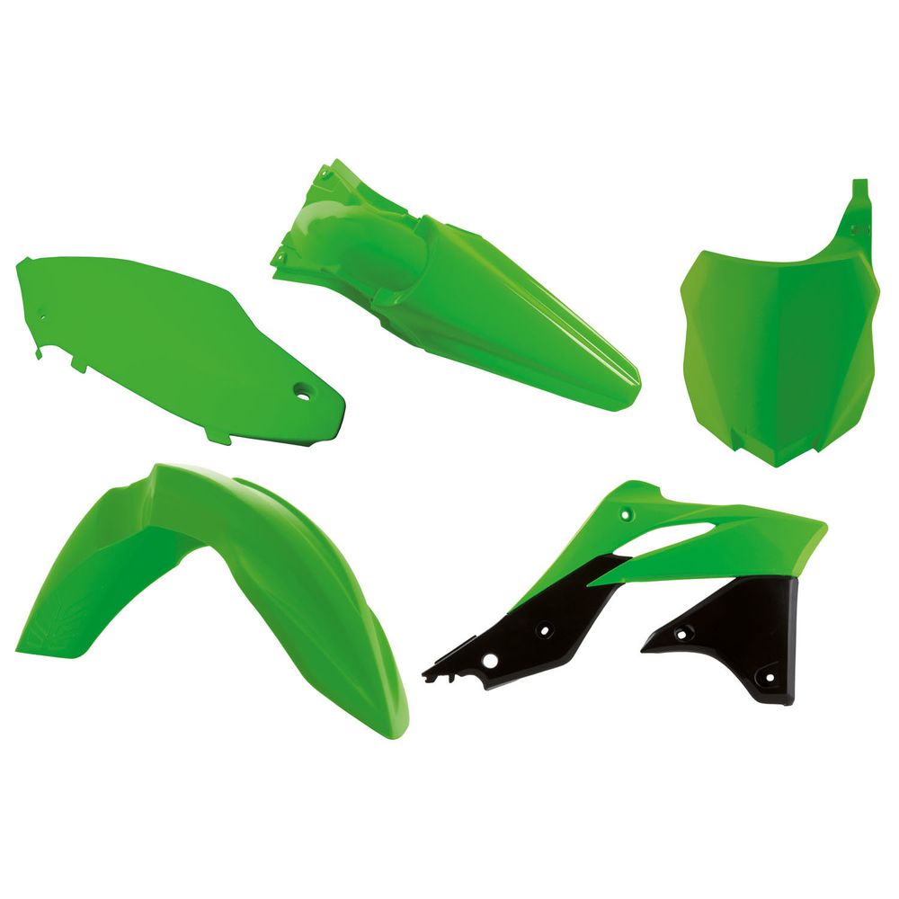 Plastics Kit 5 Pcs Kxf Green Replica Kawasaki - Grafite Offroad