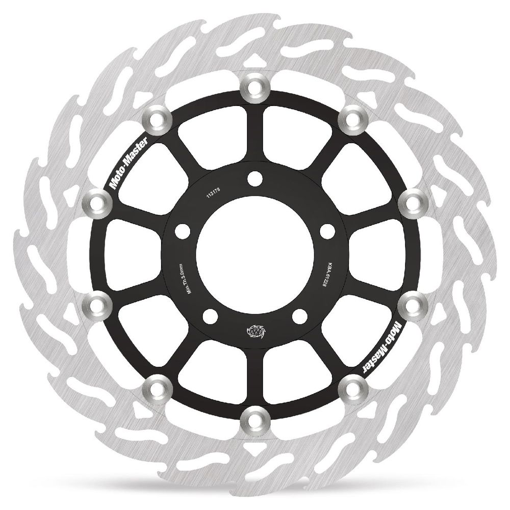 Brake Disc Road Flame Racing - Floating - Front Left - Triumph: Speed Triple, Tiger 1050, Tiger Sport - Grafite Offroad
