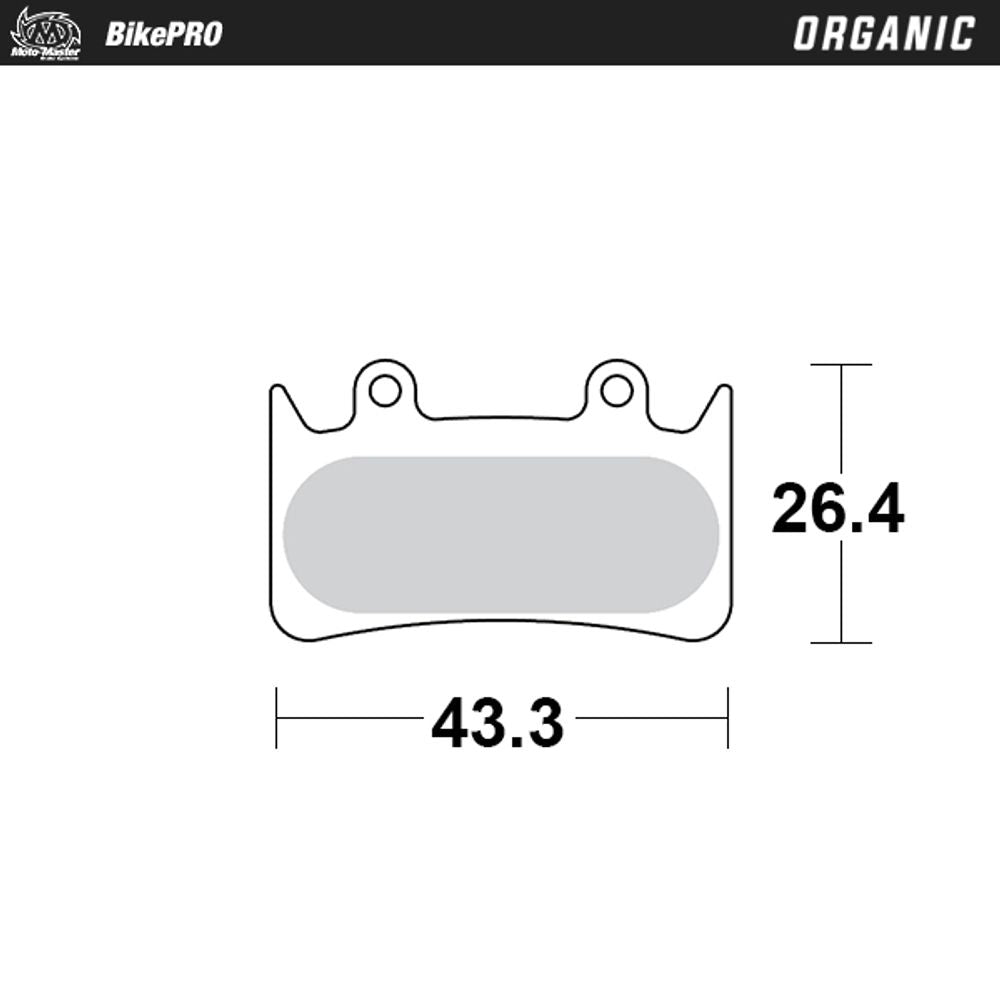 Brake Pad Bicycle Organic - Hope Mono 6 - Grafite Offroad