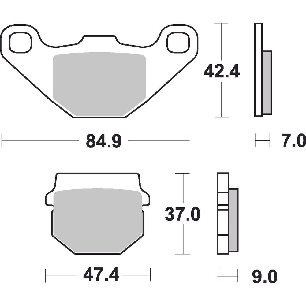 Street Brake Pads | Organic Standard | Front and Rear - Ecer90