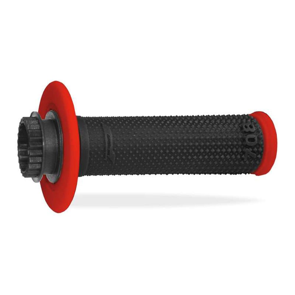 Grips Progrip 708 Mm 22/25 + 7 Throttle Cam - Lock on - Double Density - Red/black