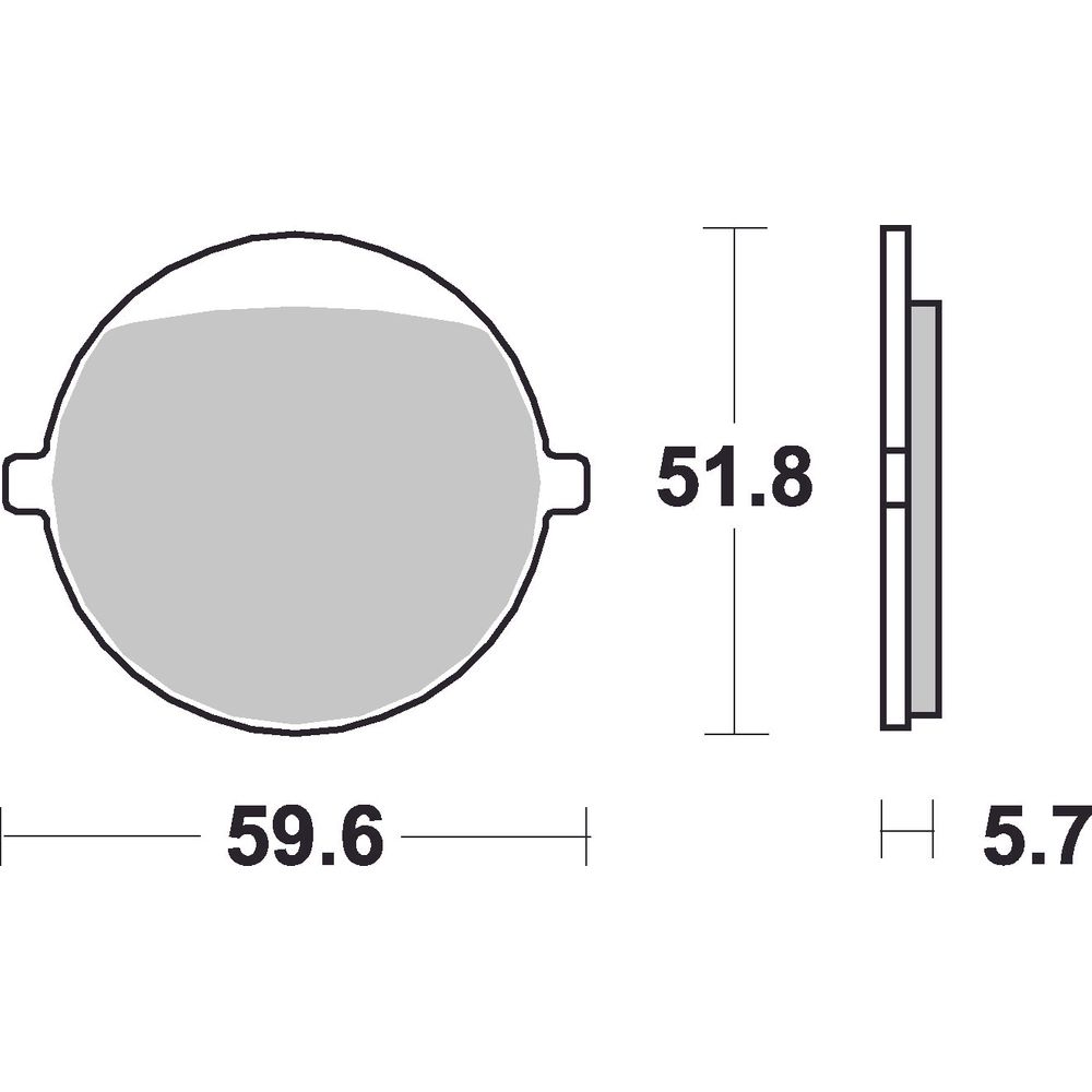 Street Brake Pads | Organic Standard | Front - Ecer90