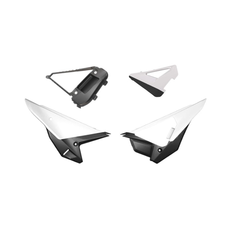 Kit Tabelle Laterali Revolution Con Sportellino Removibile Honda 25 + Bianco