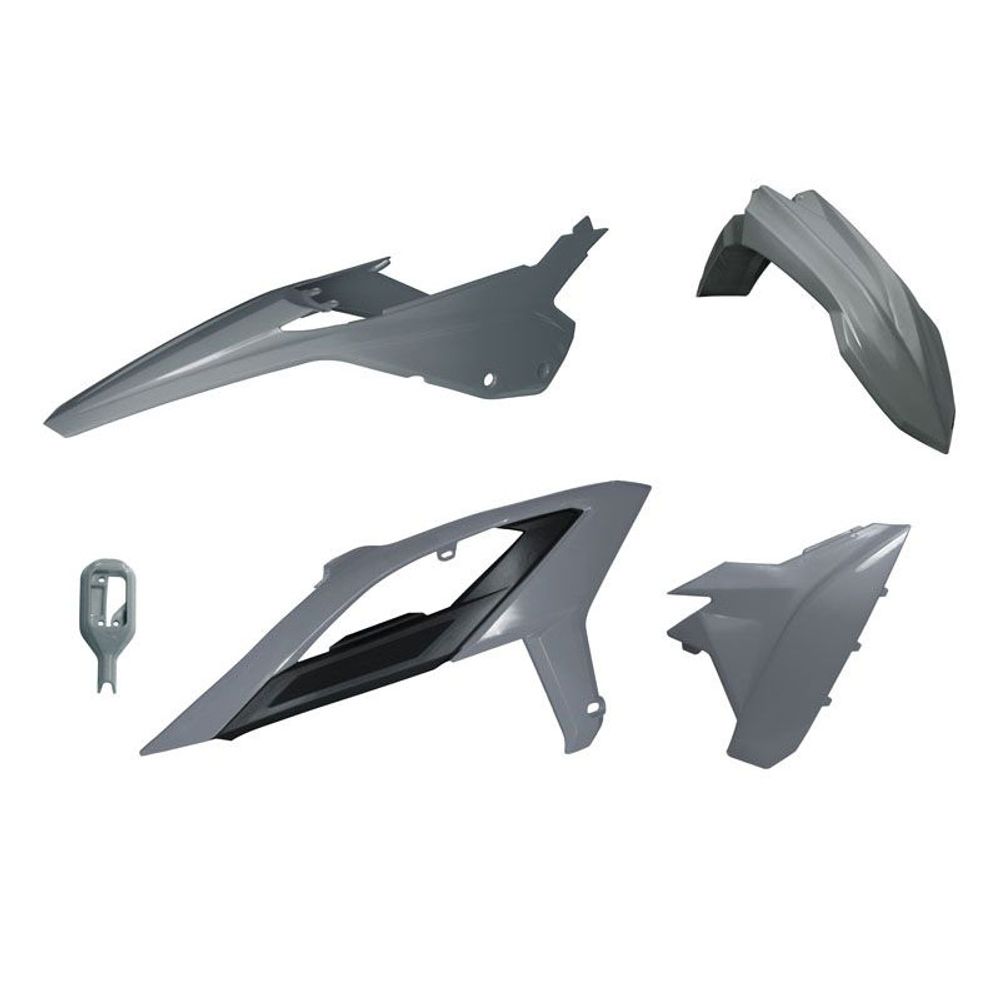 Plastic Kit 4 Pcs Rr Beta 23-.. Quantum Grey Color - Grafite Offroad
