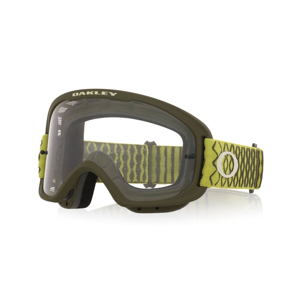 Maschera O FRAME 2.0 PRO MTB, Verde Scuro, Trasp.