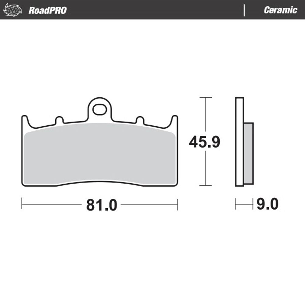 Brake Pads Roadpro Ceramic - Front - Grafite Offroad