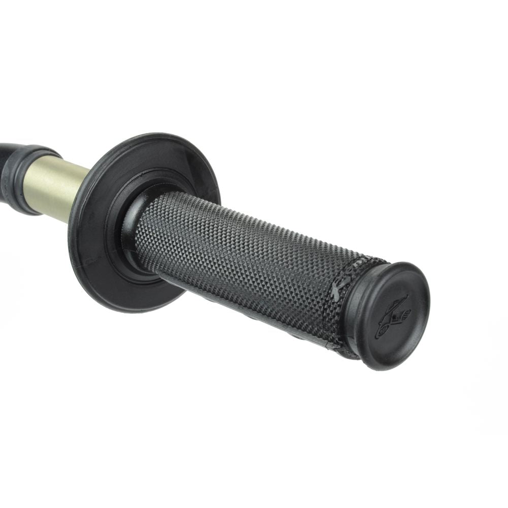 Dual Mx Grips | Half Waffle | Ultratacky Compound | Black - Grafite Offroad