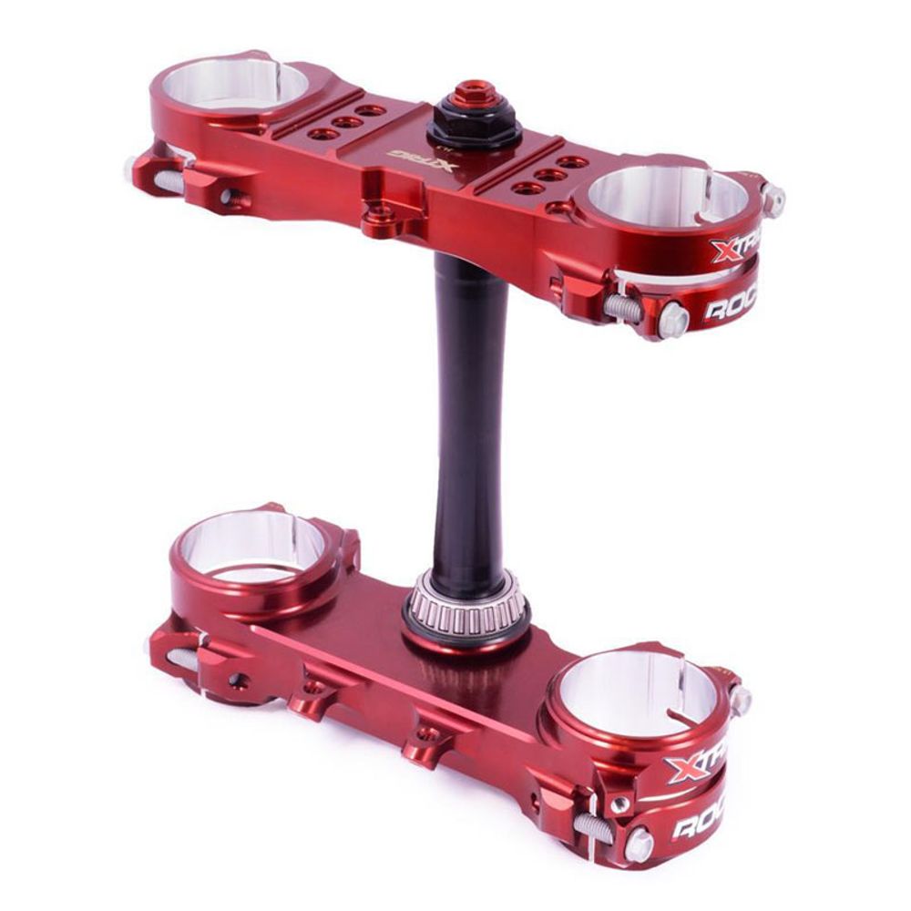 Triple Clamp Xtrig Rocs Pro Browne Bronze Color Kit M12 Up-down Axle Ktm Sx Sxf 23-.. Husqvarna Fc Tc 23-.. Offset 20-22 for Kyb Fork - Grafite Offroad