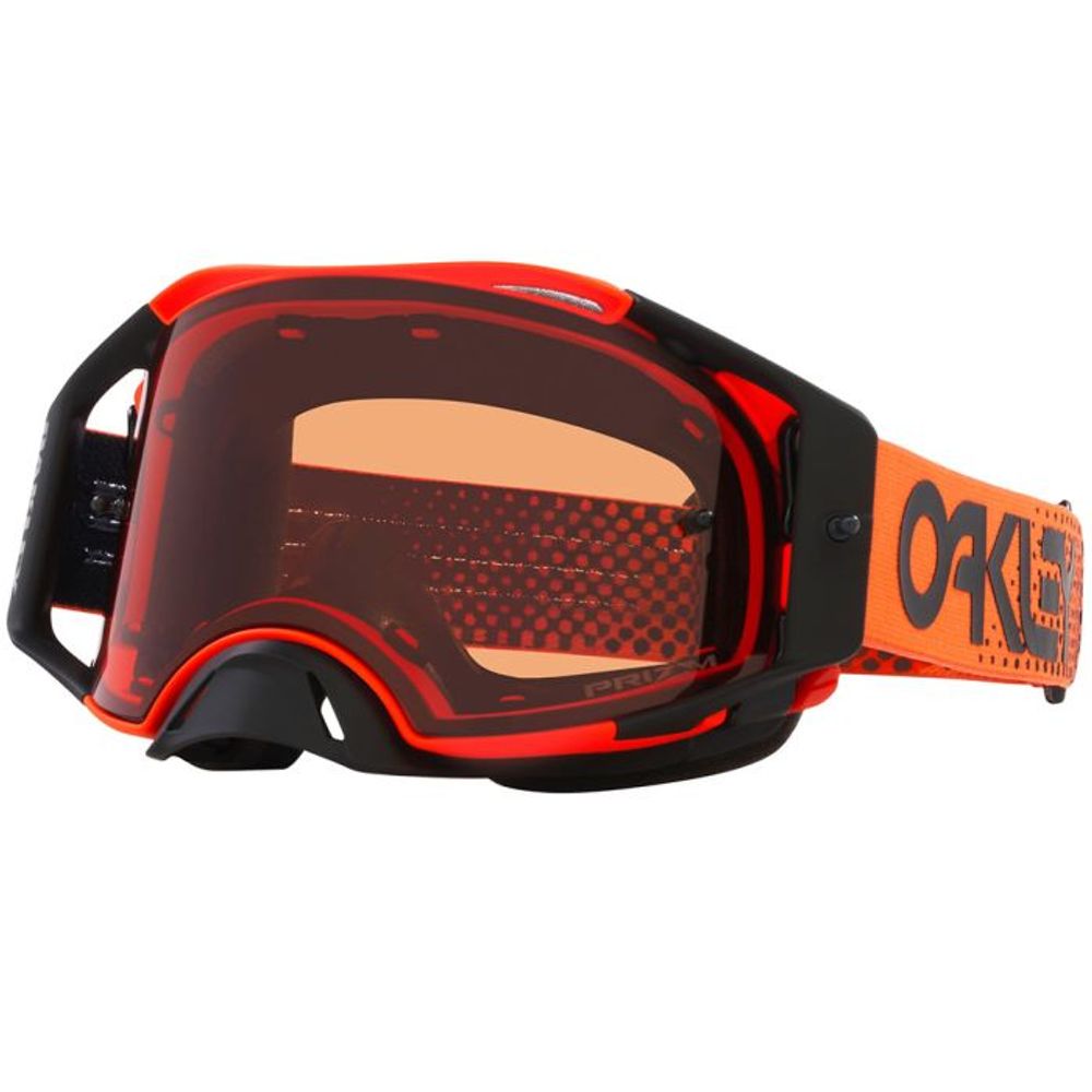 AIRBRAKE Goggles, Orange Moto, Prizm MX Bronze