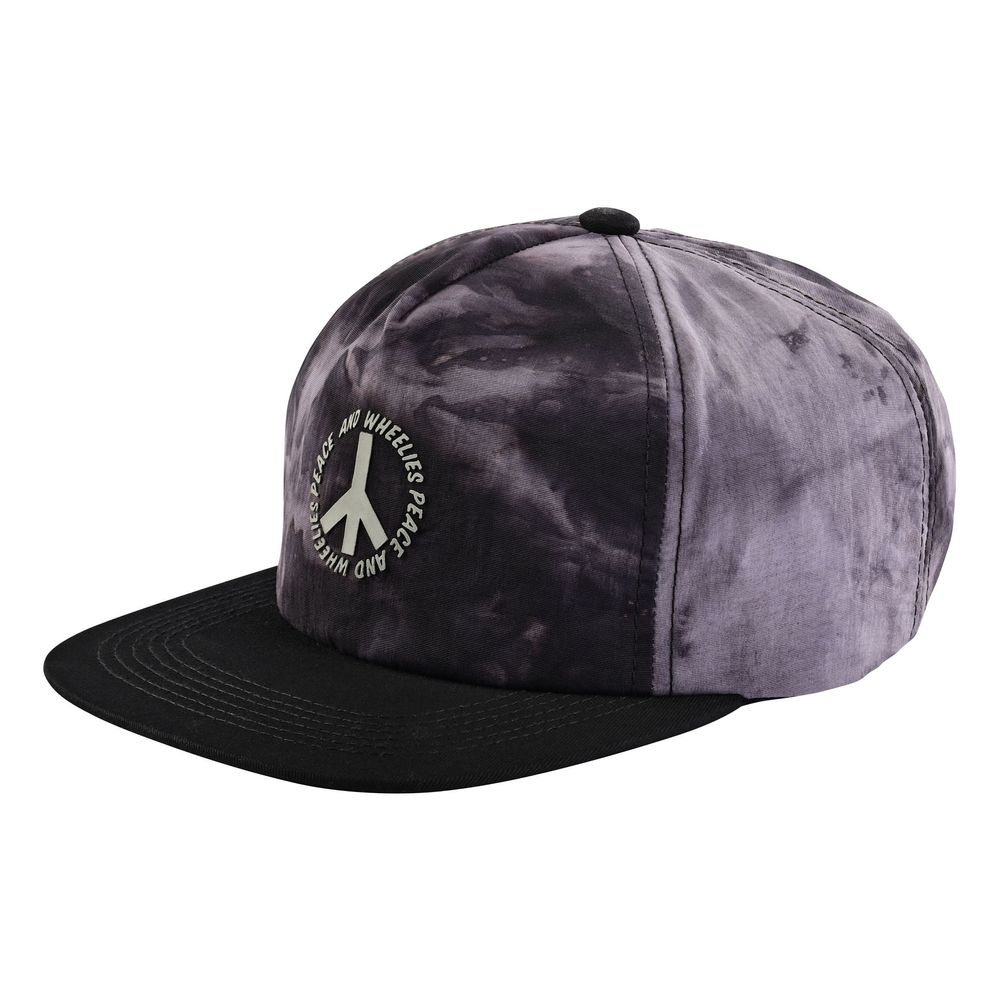 Unstructure snapback hat Plot tie-dye for adults