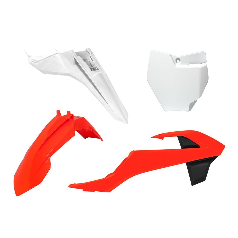 Plastics Kit 4 Pcs K Orange-white Replica Ktm - Grafite Offroad