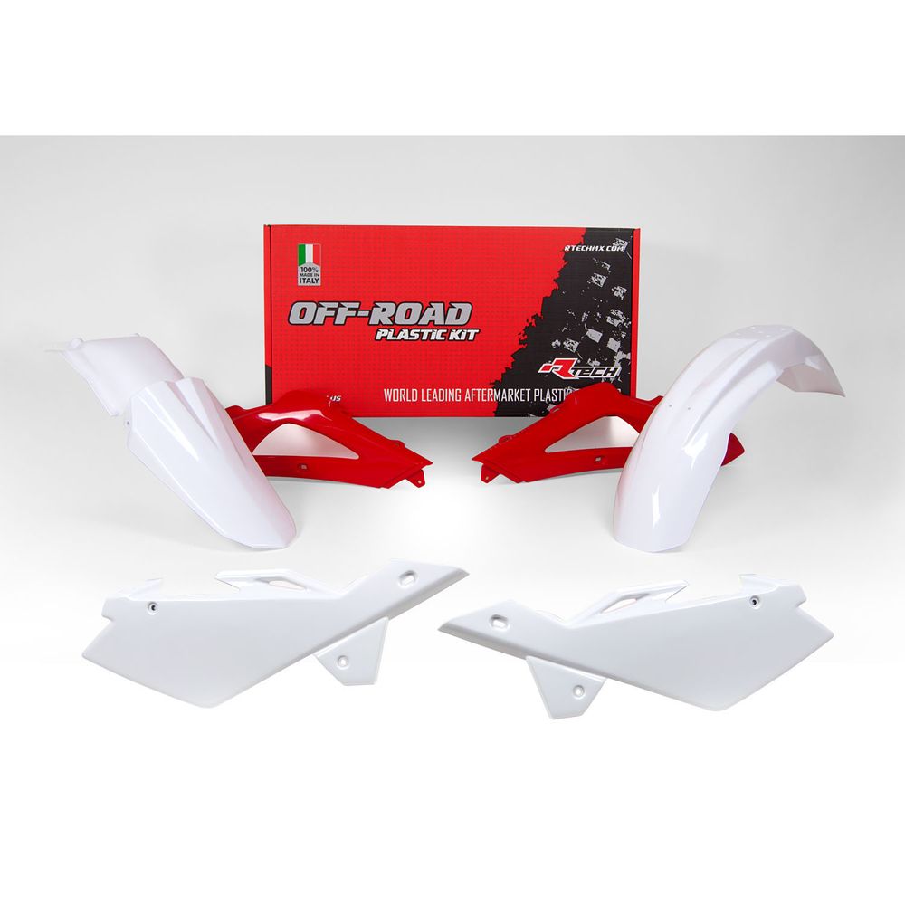 Plastics Kit 5 Pcs White-red Replica Husqvarna - Grafite Offroad