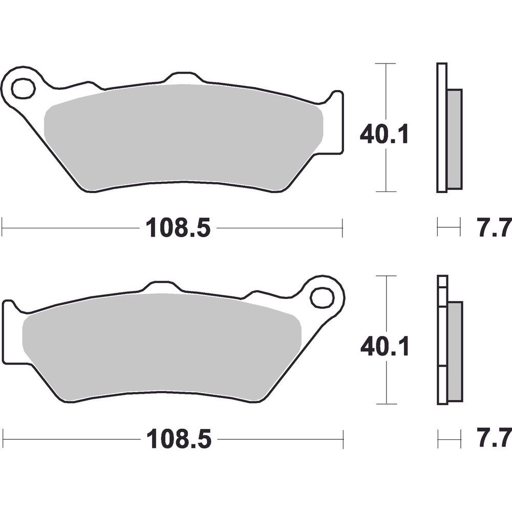 Street Brake Pads | Organic Standard | Front - Ecer90