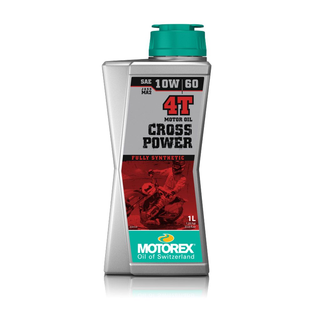 Cross Power 4t 10w/60 Jaso Ma 2 Bottle 1 Ltr - Packaging 10 Pz - - Grafite Offroad