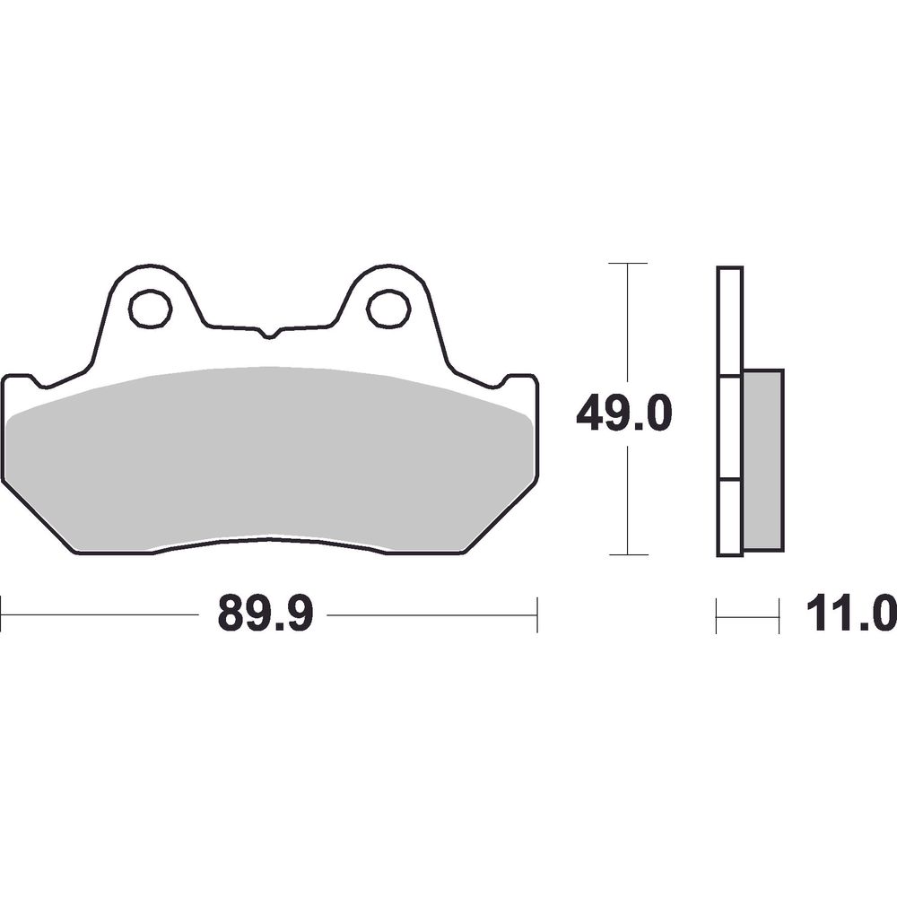 Street Brake Pads | Organic Standard | Front and Rear - Ecer90