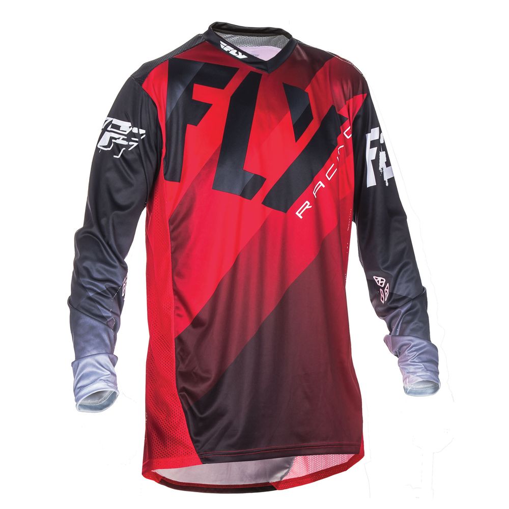 Fly Lite Jersey Red/blk/wh Lg - Grafite Offroad
