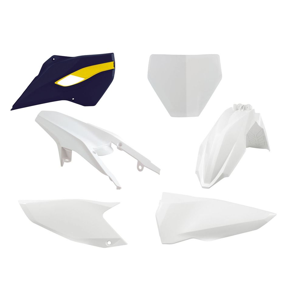 Plastics Kit 5 Pcs White-blu Hsq Replica Husqvarna - Grafite Offroad