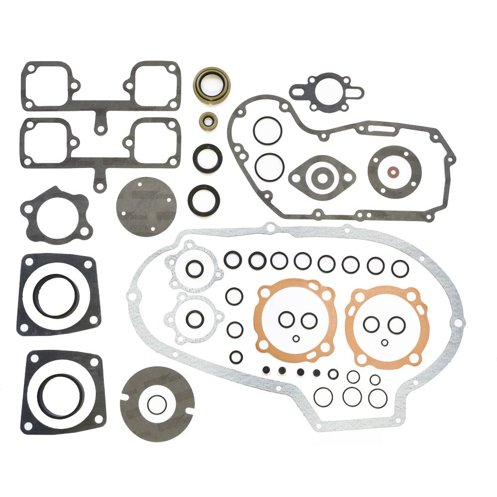 Complete Gasket Kit (oil seals included) Sportster Ironhead 1000 82-85 - Grafite Offroad
