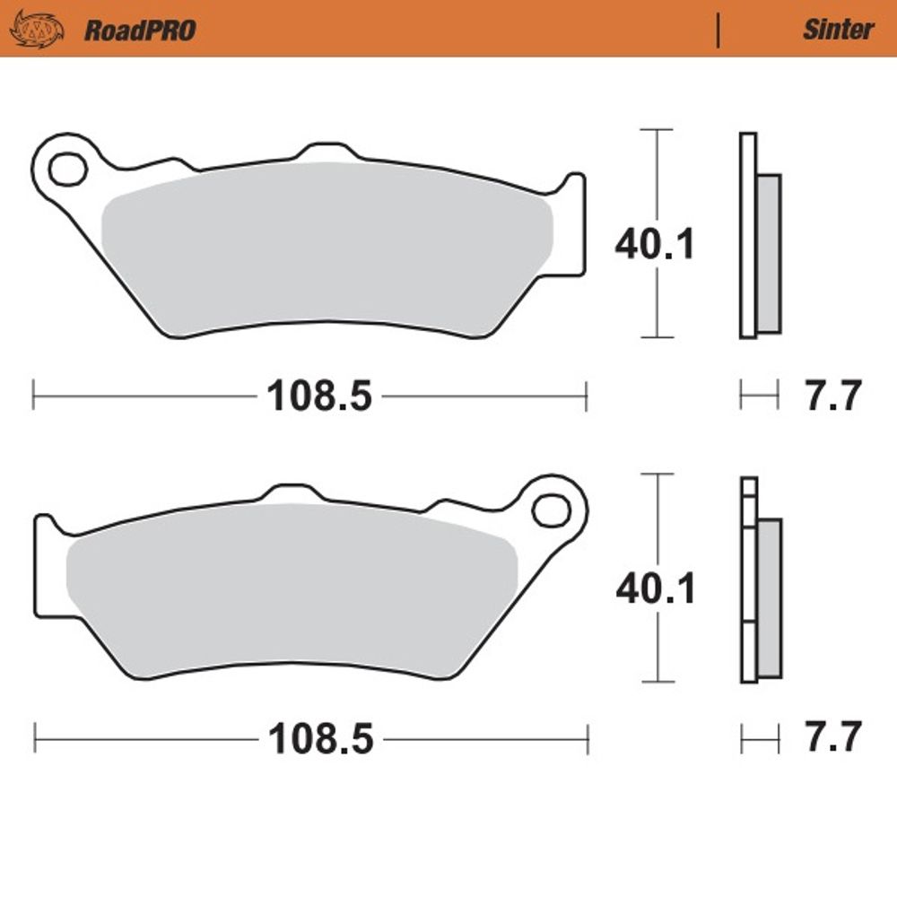 Brake Pads Roadpro Sinter - Front - Grafite Offroad