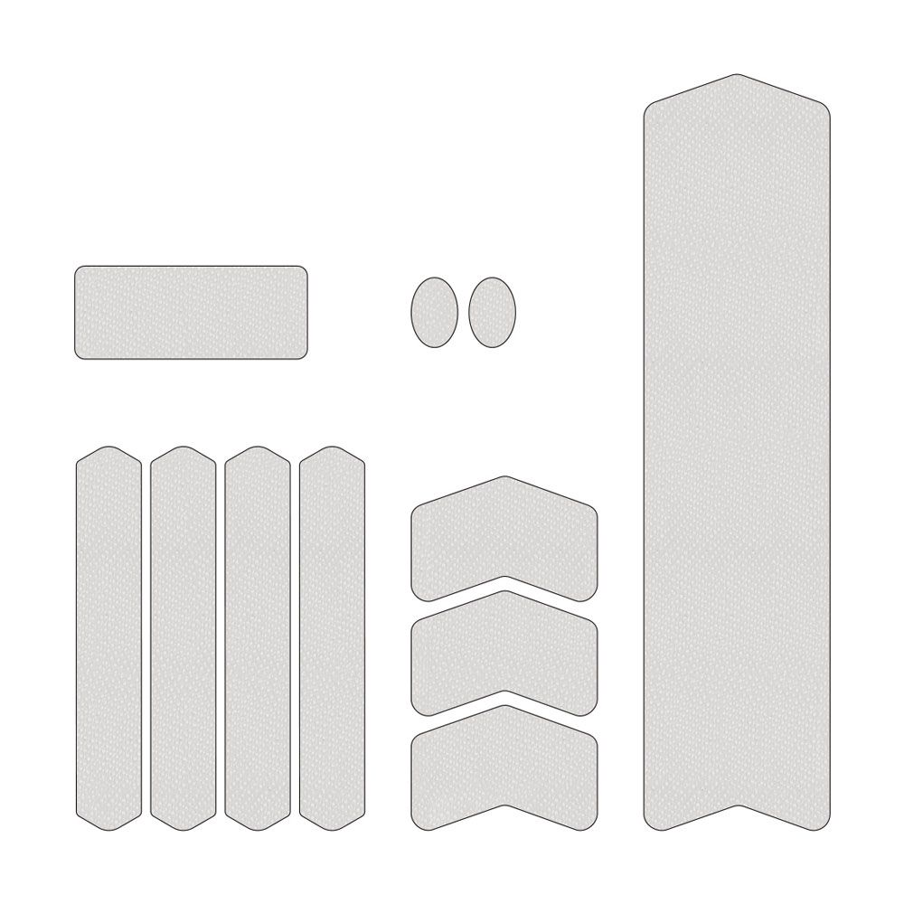 Frame Guard Kit M - One Color Texture Clear - Grafite Offroad