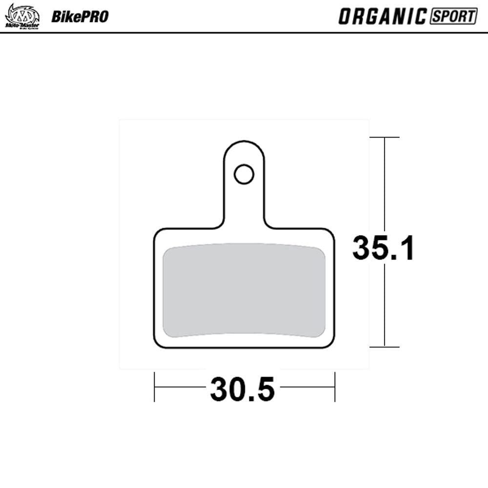 Brake Pads Bicycle Organic Sport: Shimano B Type Moto Master