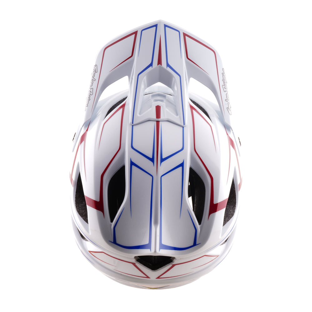 Casco Stage Stunt Pinstripe Bianco XS/SM Troy Lee Designs