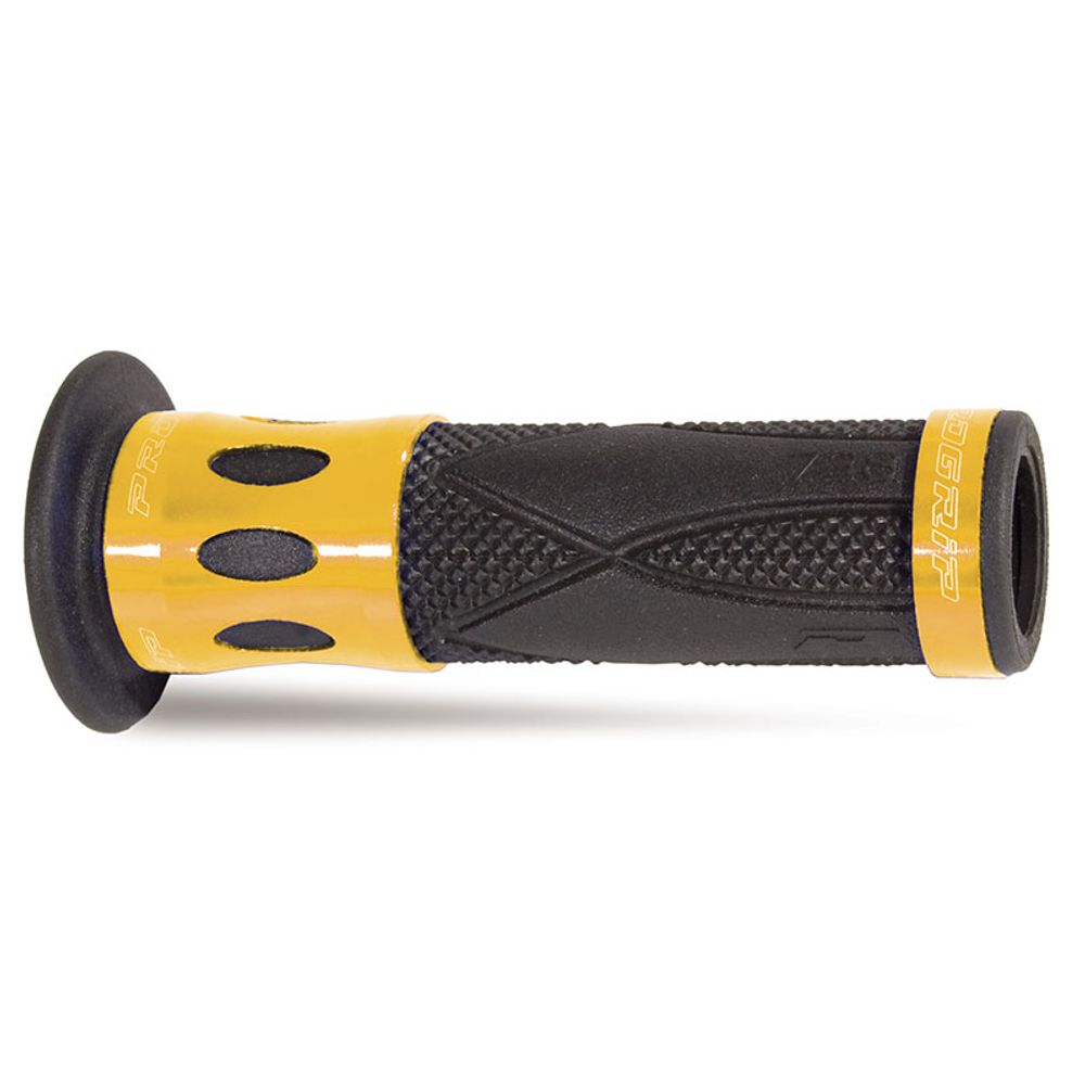 Grips Progrip 728 22/25 - Alluminium Rings - Black/ring Gold - Closed End