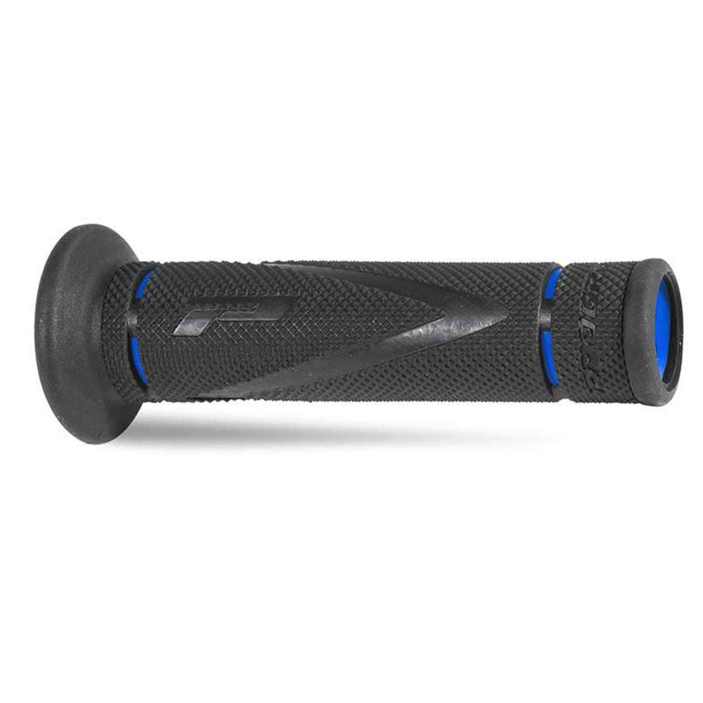 Puños Progrip 838 Mm 22/25 - Gp Racing - Doble Densidad - Azul/Negro - Extremo Abierto