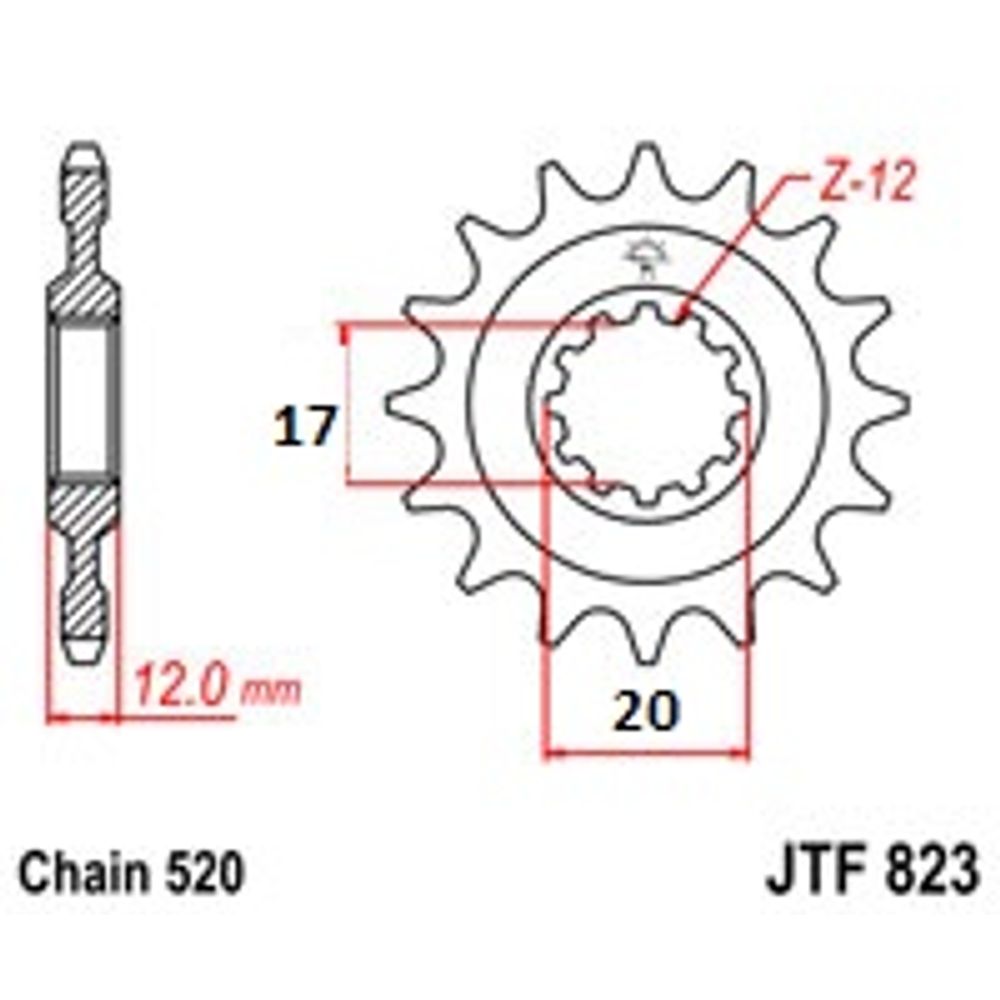 Ultralight Steel Front Sprocket (520-13t) Husqvarna