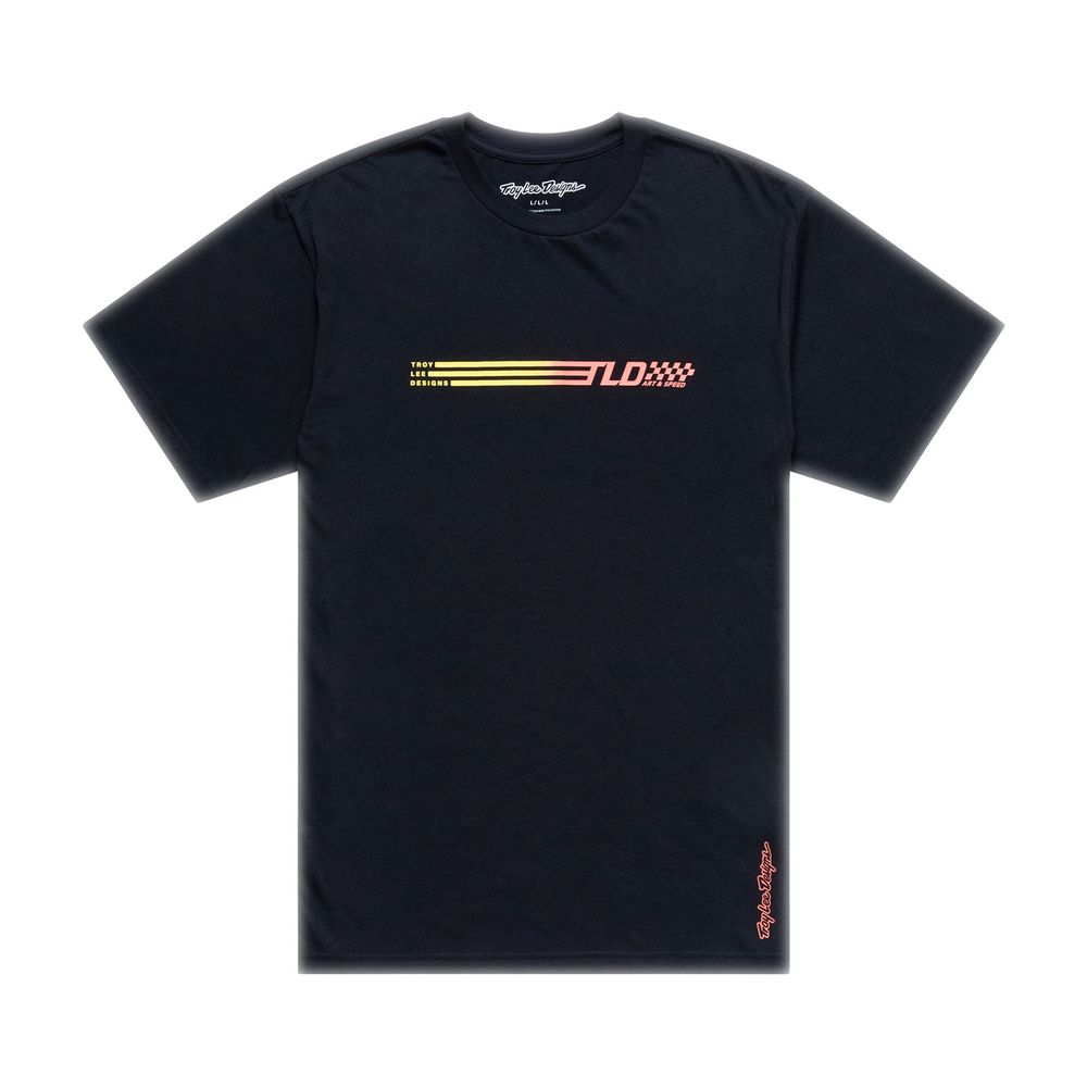 Short Sleeve Tee - Stripes - Black|Md Troy Lee Designs