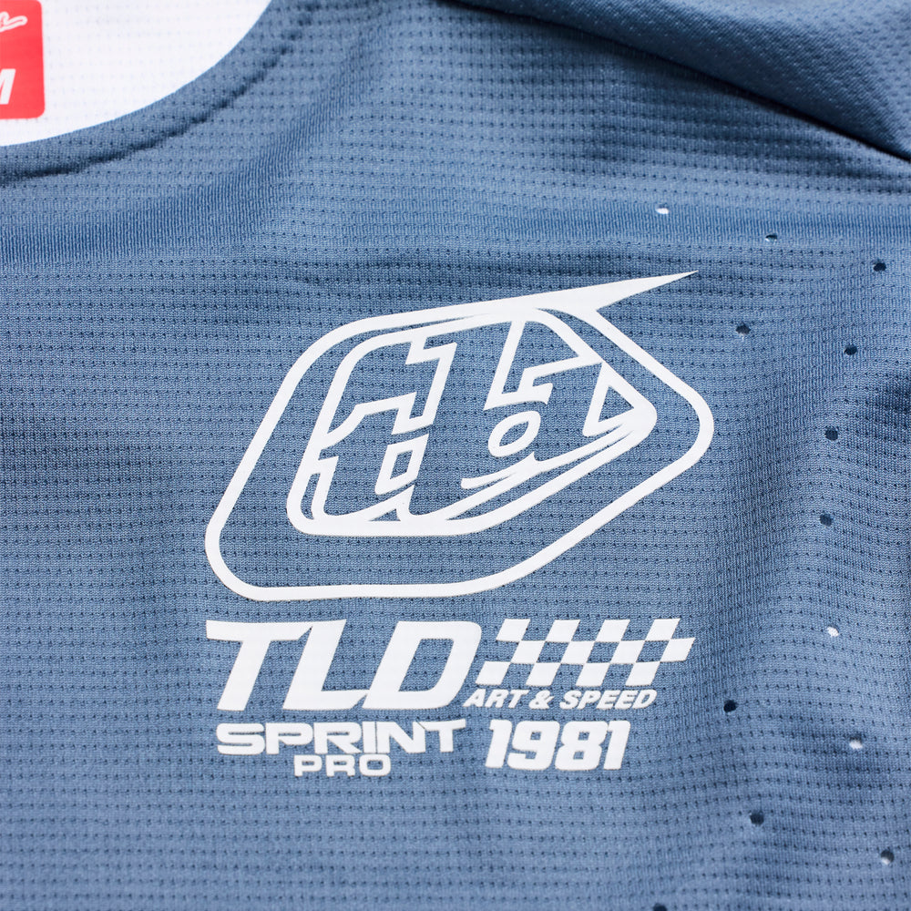 T-shirt Sprint Pro - Mono - Blue - Black | XL Troy Lee Designs