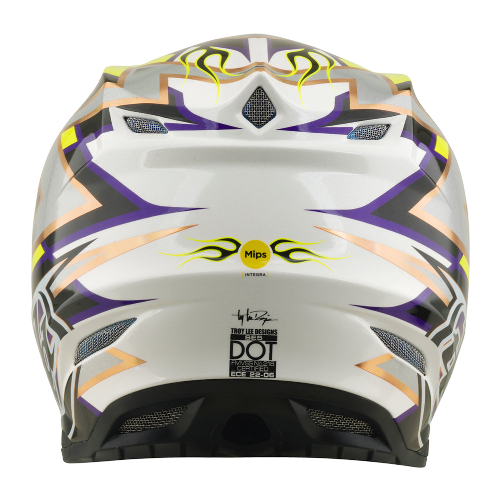 Helmet SE5 Composite - Flush - White / Black - S Troy Lee Designs
