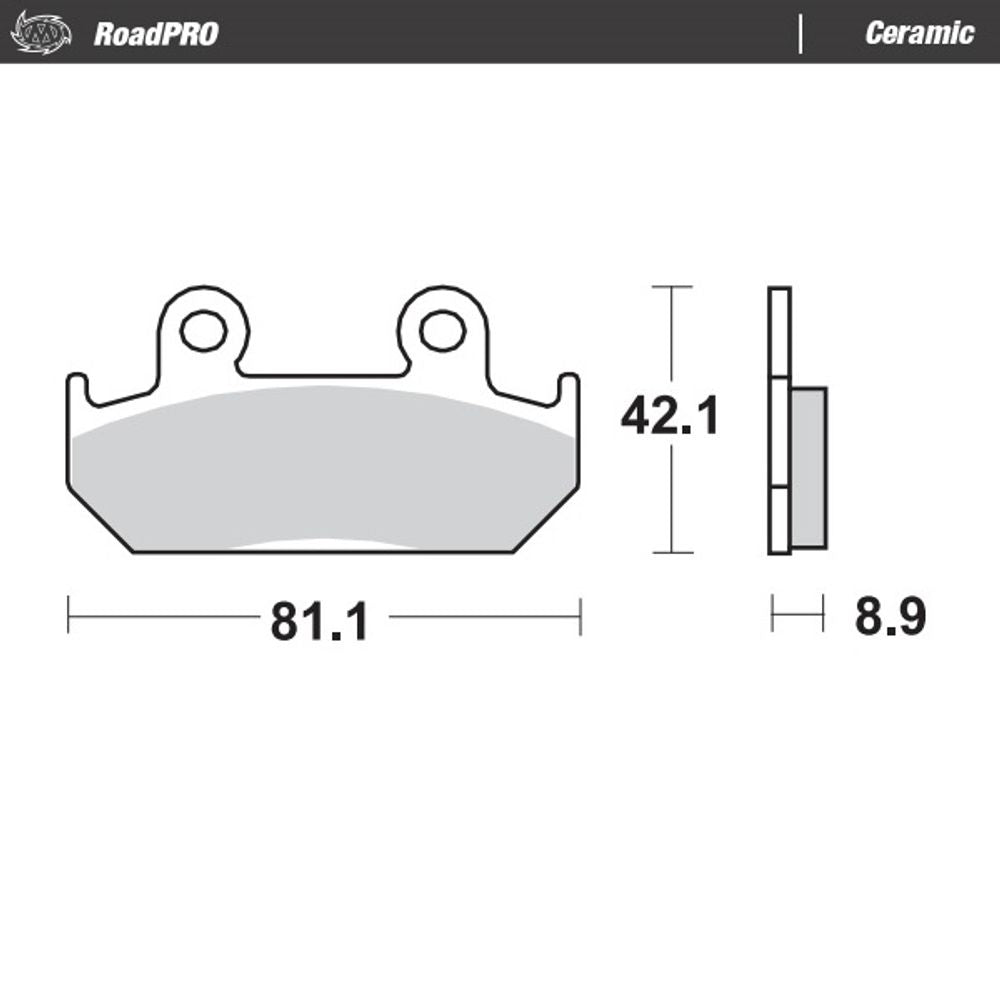 Brake Pads Roadpro Ceramic - Front and Rear Moto Master