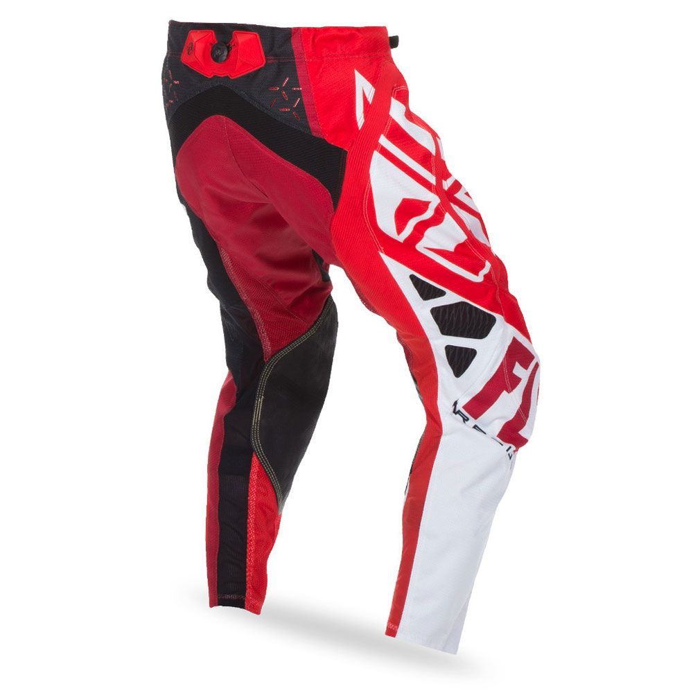 Pantaloni Cross Evo Rosso/Nero/Bianco Taglia 32 Fly Racing