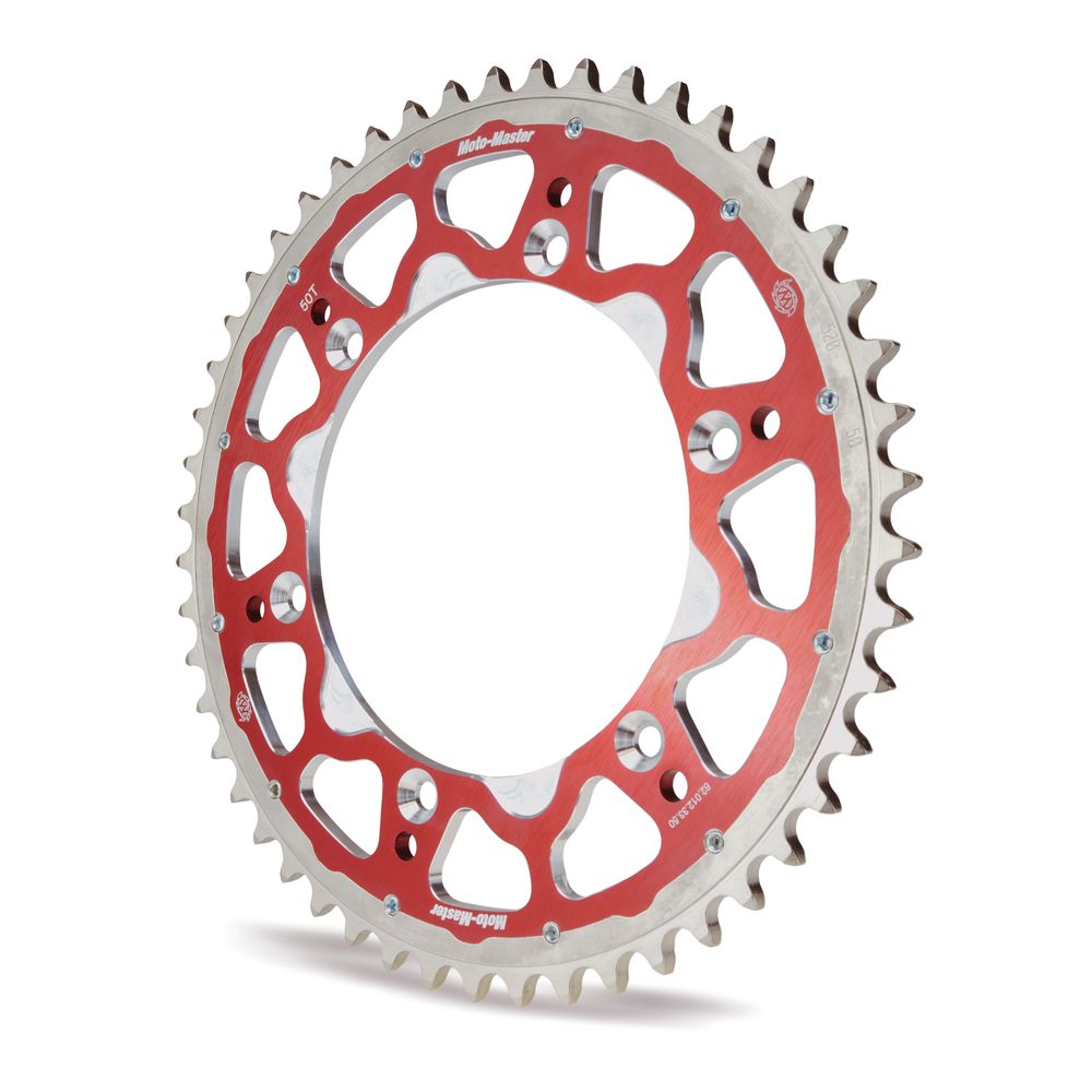 Couronne Bimetal Fusion (rouge, 520-51t) Beta, Gasgas, Husqvarna, Sherco, Suzuki Moto Master