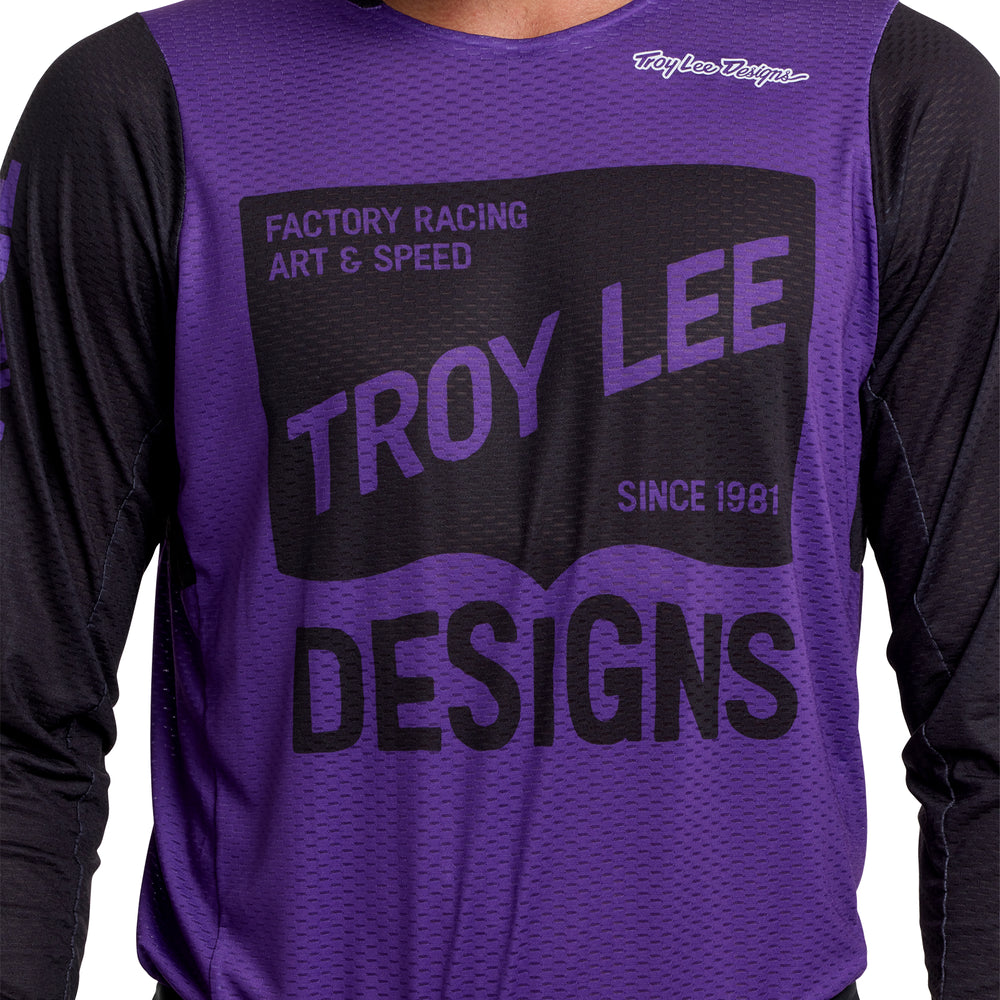 T-shirt GP Pro Air - Locked - Purple - M Troy Lee Designs