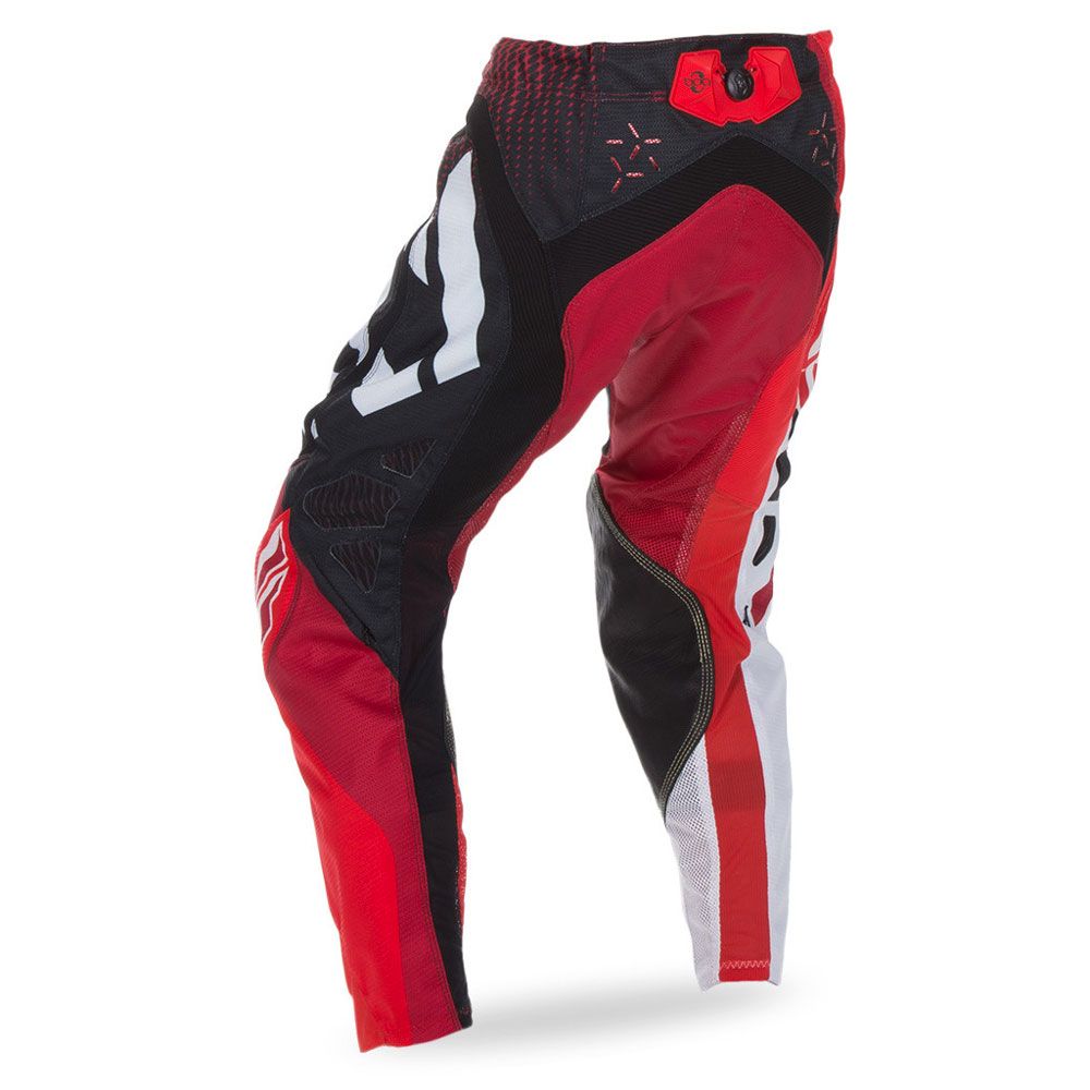 Pantaloni Cross Evo Rosso/Nero/Bianco Taglia 32 Fly Racing