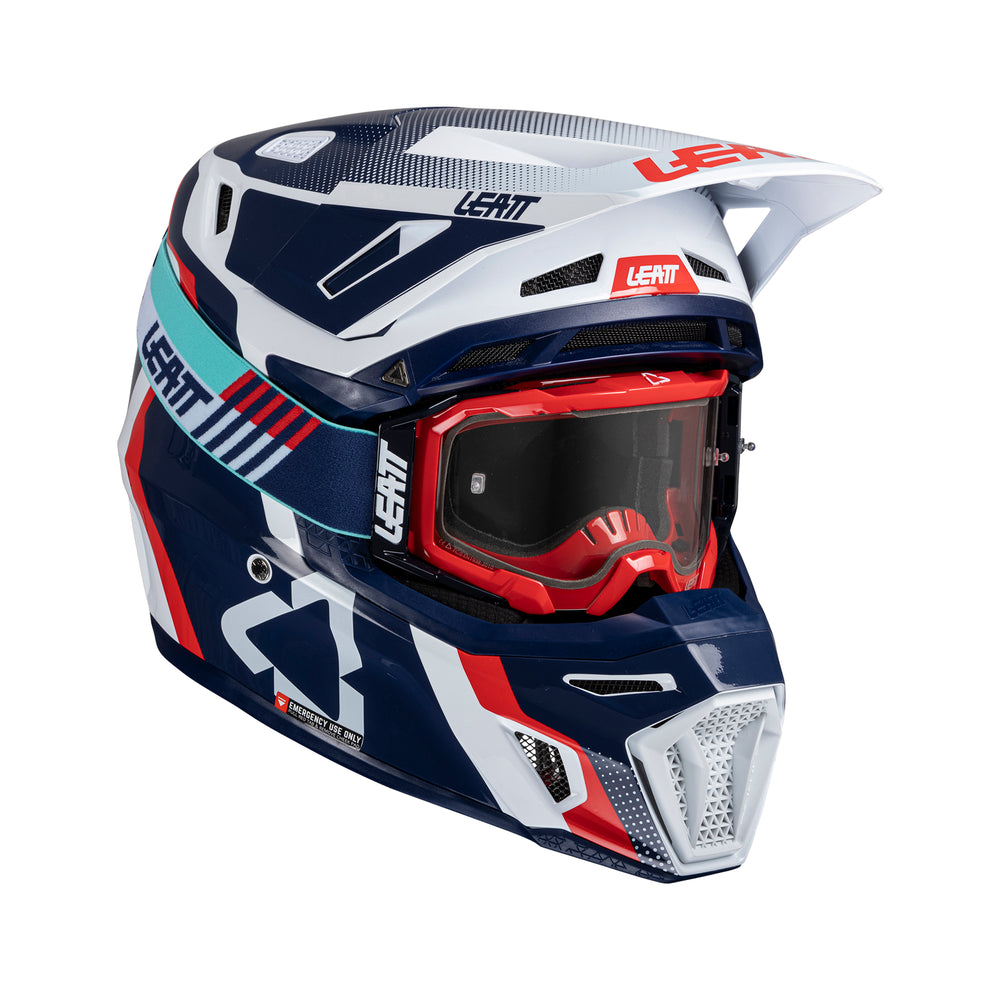 Casco de motocross de composite 8.5 con gafas incluidas