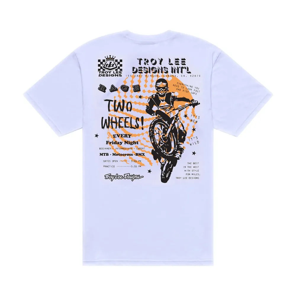 T-Shirt - Friday Night - White - XXL Troy Lee Designs
