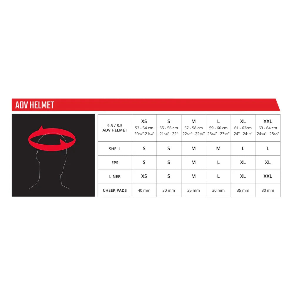 Kit casque ADV 9.5