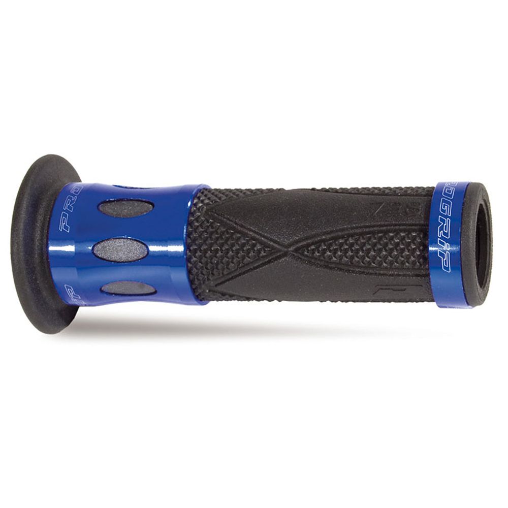 Grips Progrip 728 22/25 - Alluminium Rings - Black/ring Blue - Closed End