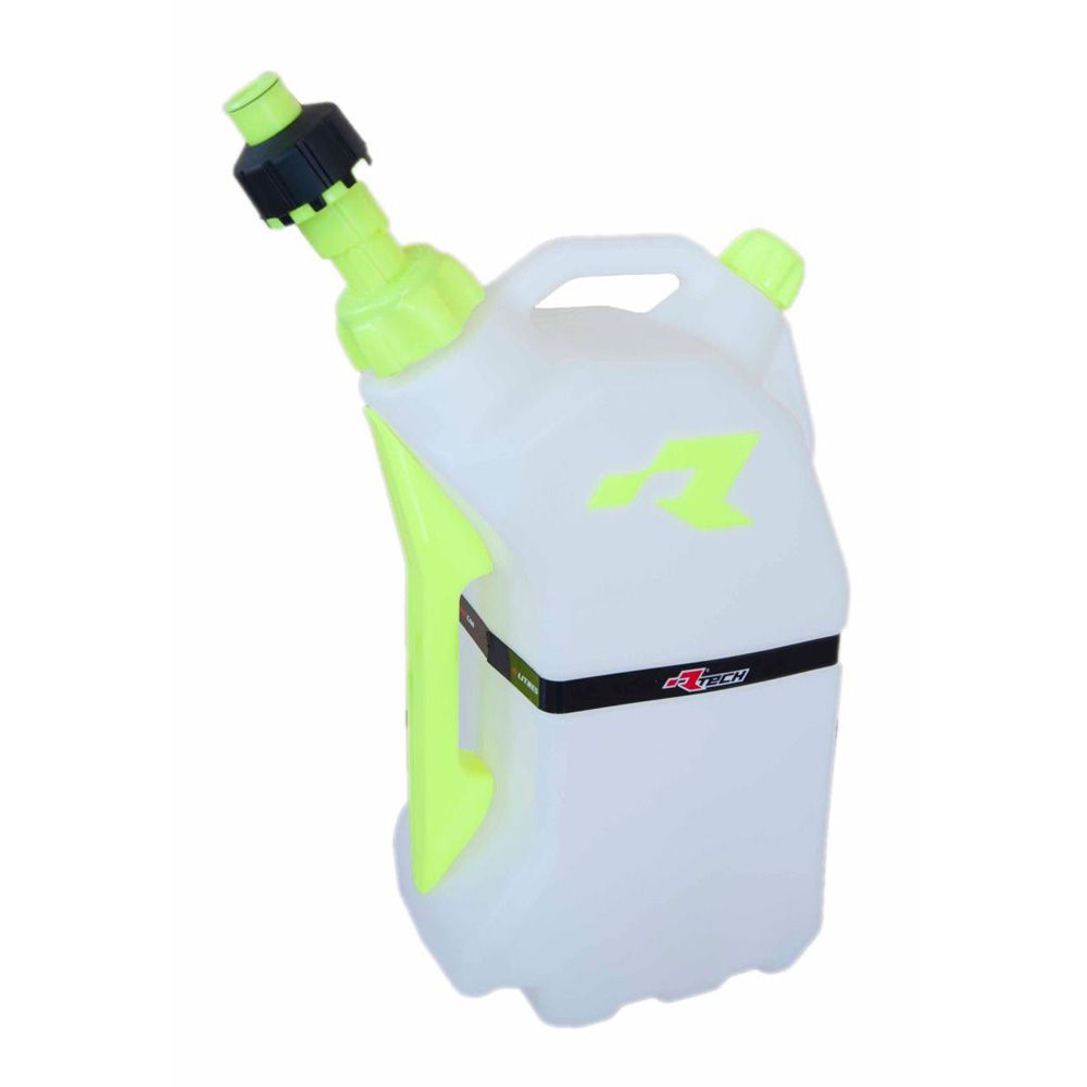 Rtech Gas Can Lt 15 with Quick Fill System Clear/yellow - Grafite Offroad