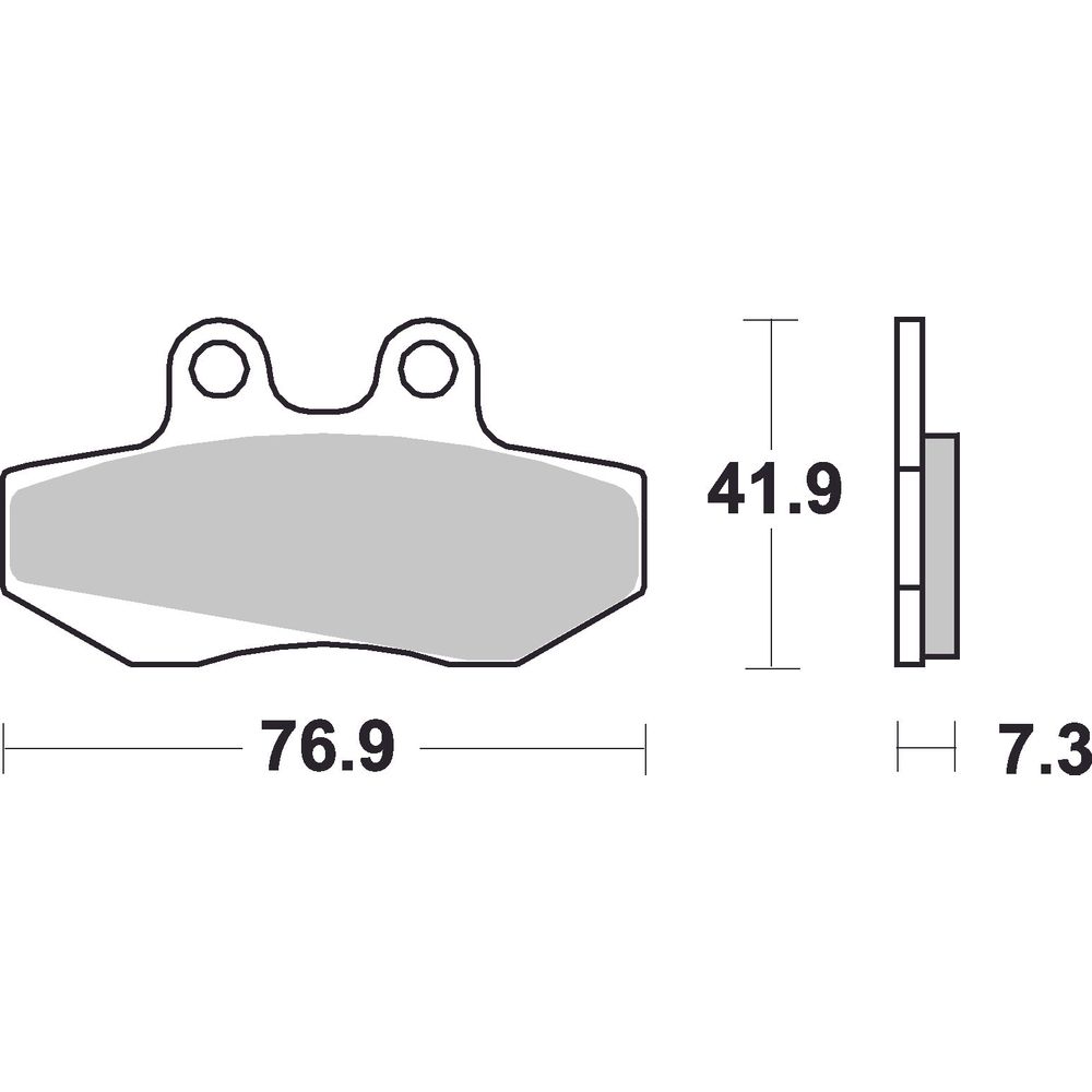 Street Brake Pads | Organic Standard | Front - Ecer90