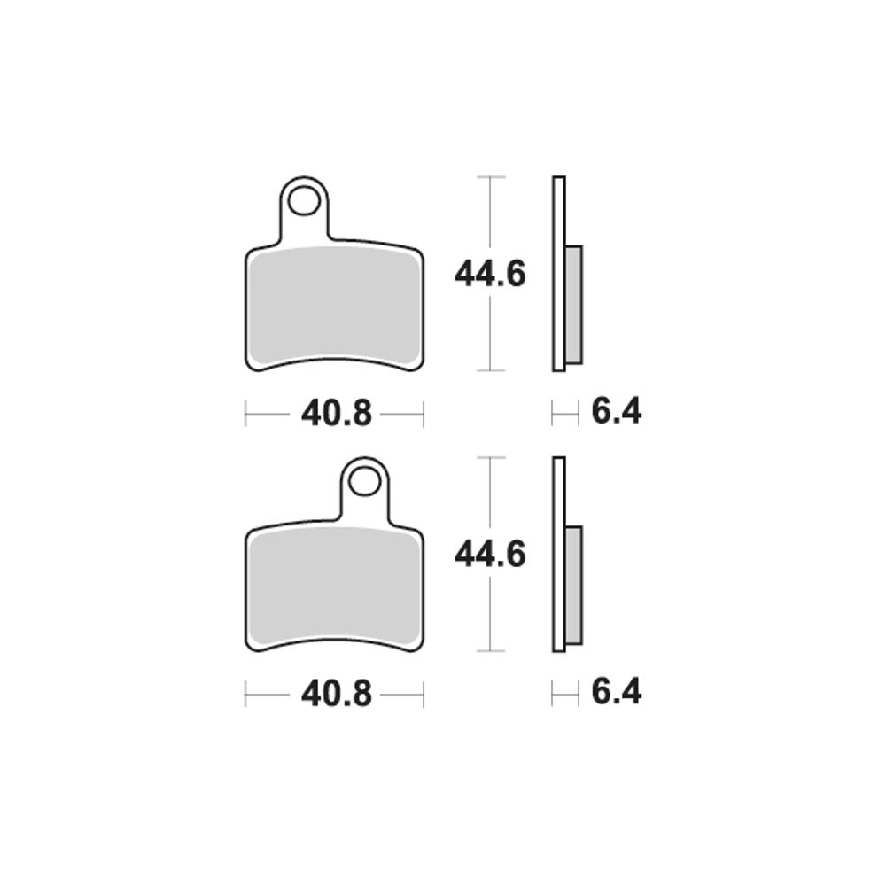Offroad Brake Pads | Organic Standard | Rear - Ecer90